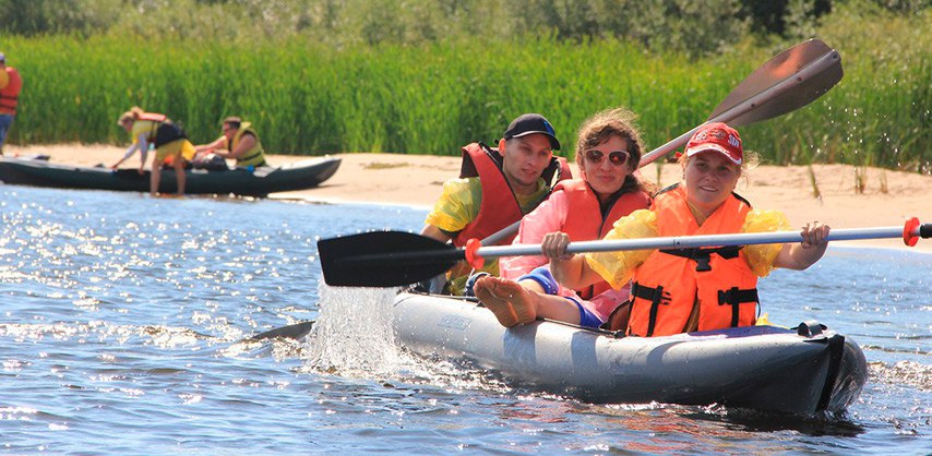 Сплав по Волге на байдарках