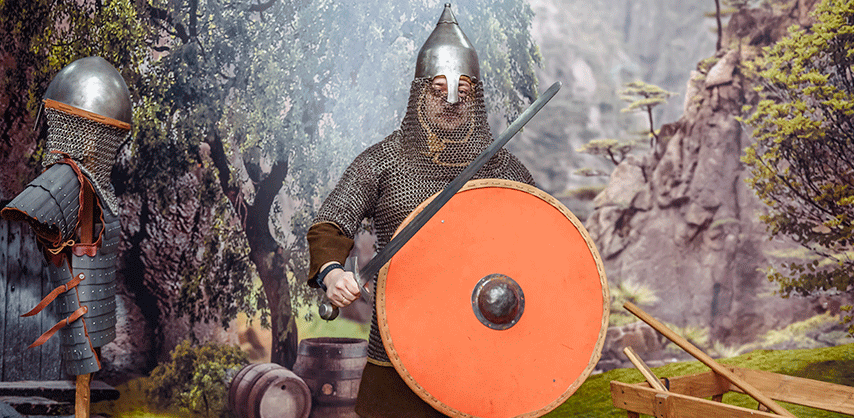 Фотозона на 23 февраля "Рыцарь"